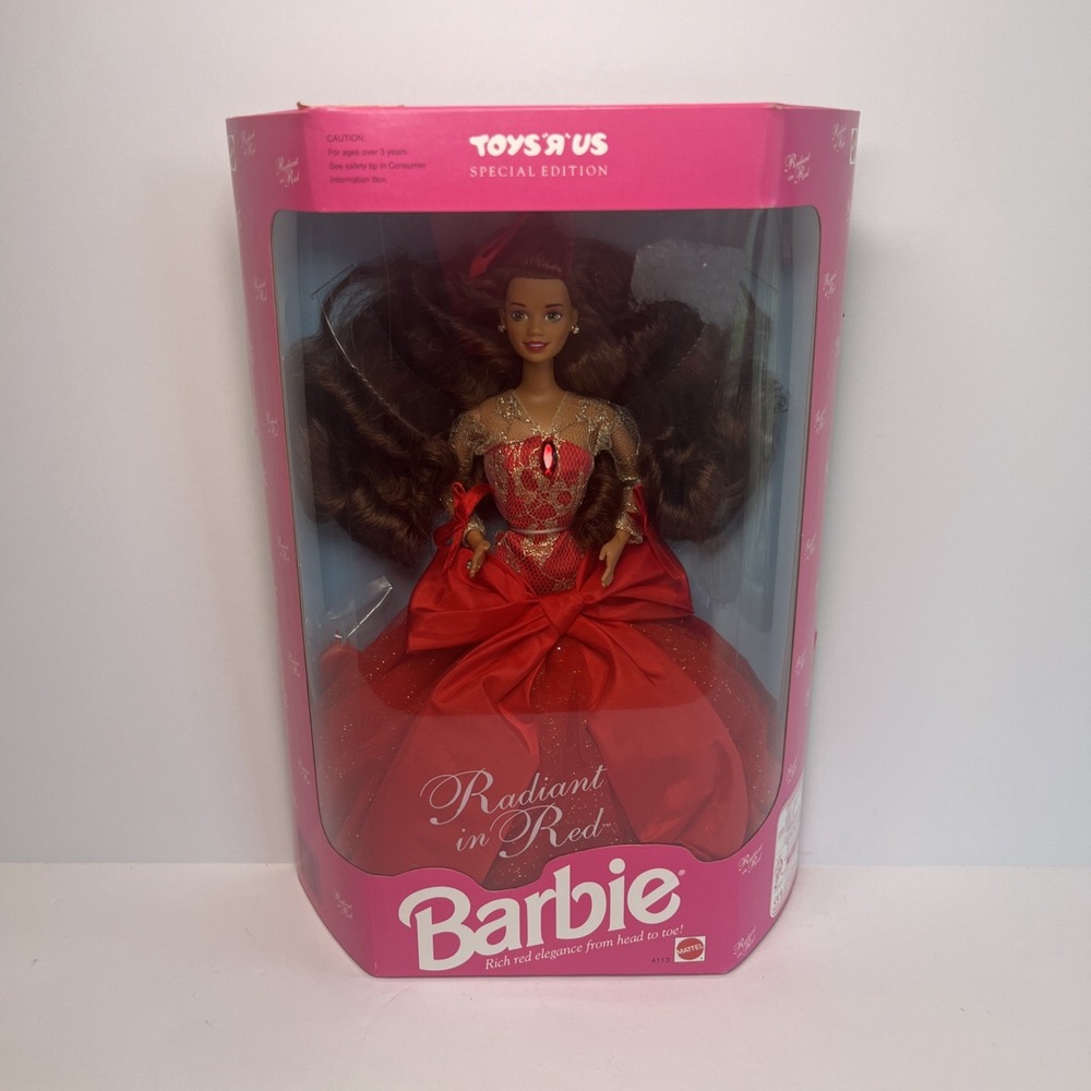 1992 Radiant in Red Barbie #4113 Toys R Us Special Edition NIB Vintage